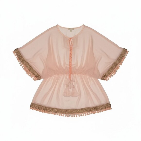 Shiraleah Chicago Accessories - Shiraleah Chicago Women's Soft Pink Cover Up Beach Cruise Vacation Cotton OSFM